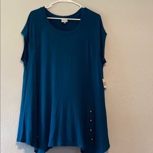 NWT Meri Skye Blue Top
